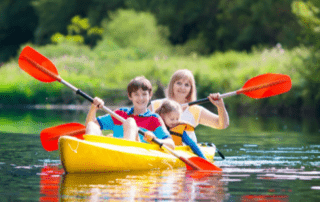 Saco River kayaking family