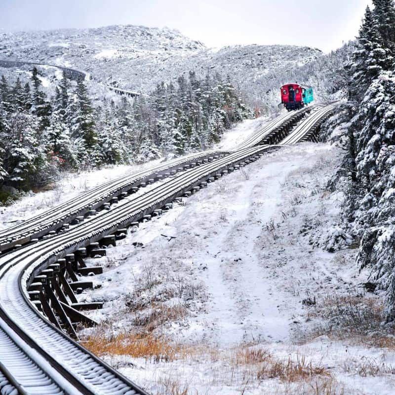 Mt. Washington Cog Railway winter